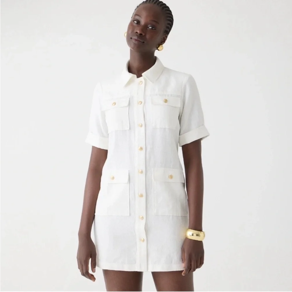 Jcrew Gamine shirtdress in linen - Picture 2 of 6